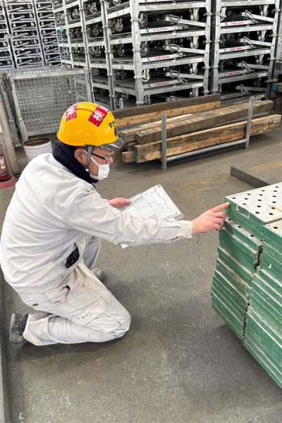 返却品検収作業