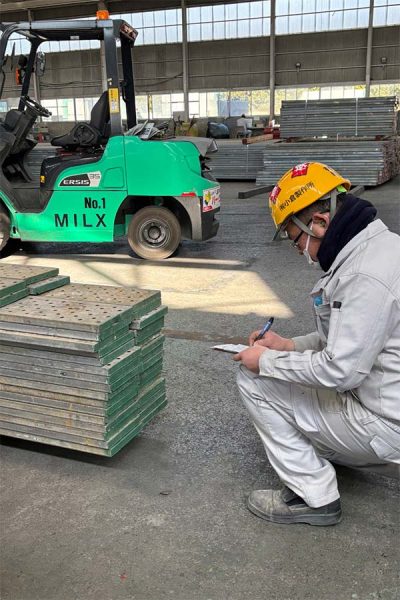 返却品検収作業